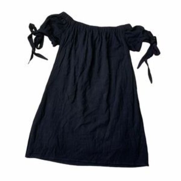 Lulu's Black Off the Shoulder Mini Dress S - Picture 7 of 8